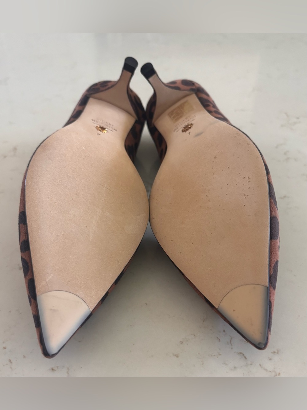 Stuart Weitzman Brown Leopard Print Suede Pumps – Size 7 – NWOB - Picture 4 of 5